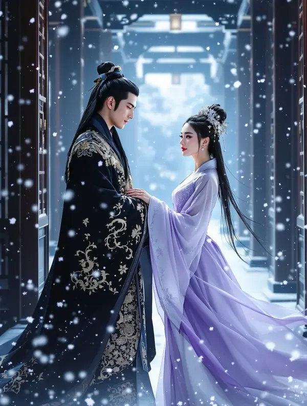 人气榜第一名 长安雪落时 短剧海报